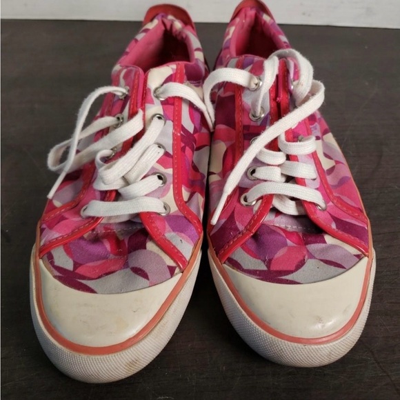 Coach Shoes - Coach Barrett Vibrant Pink Sneakers Size 11